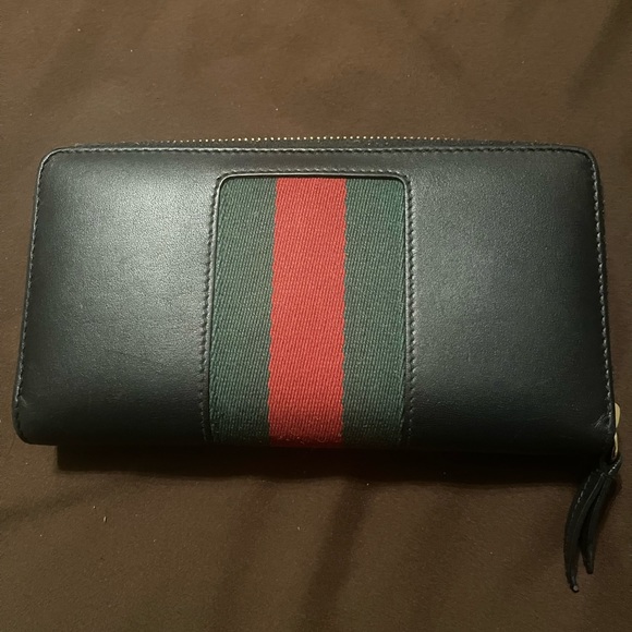 Gucci Sylvie Leather Wallet Black - Picture 2 of 3